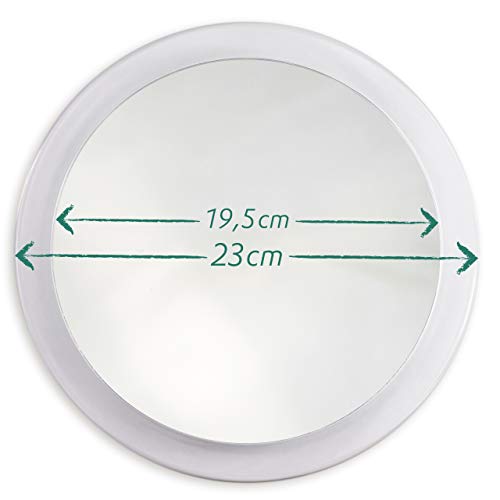 Fantasia - lupa espejo, un aumento de 10x, de acrílico transparente, con ventosas, 23 cm Fantasia - lupa espejo, un aumento de 10x, de acrílico transparente, con ventosas, 23 cm