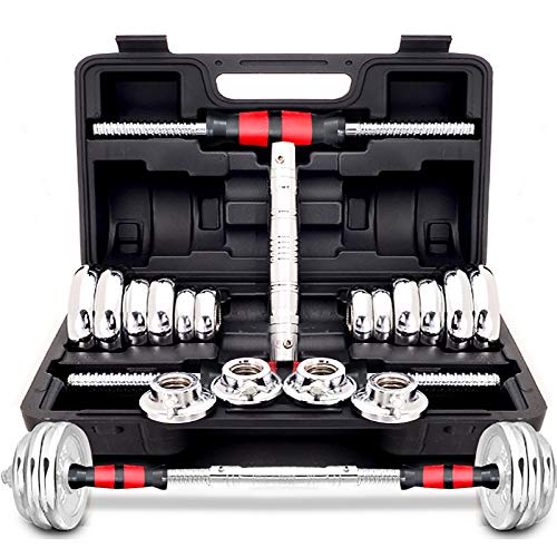 Fanuosuwr Mancuerna Práctica 15kg / 20kg / 30kg Electroplating Dumbbell Dumbbell Dumbbell Dumbbell Ajustable con Maleta Ampliamente Utilizado (Color : Silver, Size : 15kg) Fanuosuwr Mancuerna Práctica 15kg / 20kg / 30kg Electroplating Dumbbell Dumbbell Dumbbell Dumbbell Ajustable con Maleta Ampliamente Utilizado (Color : Silver, Size : 15kg)