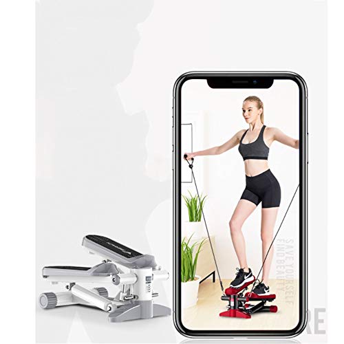 Fanuosuwr Steppers Populares Inteligente App Home Fitness Equipment Ultra silencioso Montaña Escalada Peso del Vientre Pérdida del Pedal de la máquina for Arriba y hacia Abajo Paso a Paso