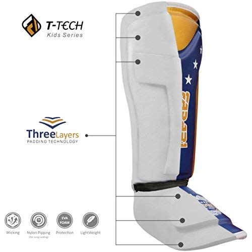 Farabi empeine Espinilleras Guardia Kids Junior protector Kick Boxing Muay Thai Formación Par de tamaño normal Farabi empeine Espinilleras Guardia Kids Junior protector Kick Boxing Muay Thai Formación Par de tamaño normal