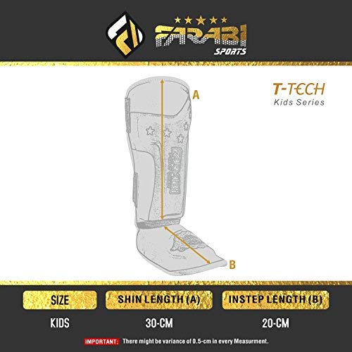 Farabi empeine Espinilleras Guardia Kids Junior protector Kick Boxing Muay Thai Formación Par de tamaño normal Farabi empeine Espinilleras Guardia Kids Junior protector Kick Boxing Muay Thai Formación Par de tamaño normal