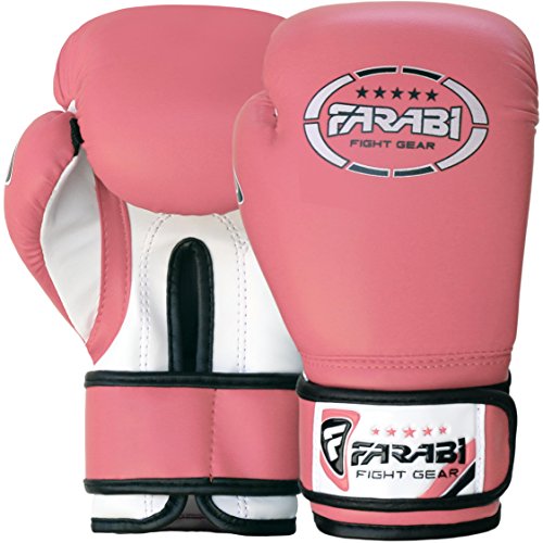 Farabi Fight Gear - Guantes de boxeo infantiles (talla 6oz), color rosa Farabi Fight Gear - Guantes de boxeo infantiles (talla 6oz), color rosa