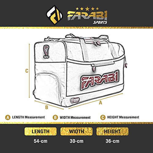 FARABI, Fitness Bolsa de Ropa de Ejercicios de Gimnasio, MMA, Bolsa de Equipo de Boxeo, Bolsa de Viaje Ropa de Entrenamiento Bolsa de Viaje (Red)