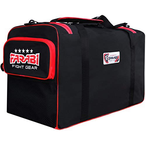 FARABI, Fitness Bolsa de Ropa de Ejercicios de Gimnasio, MMA, Bolsa de Equipo de Boxeo, Bolsa de Viaje Ropa de Entrenamiento Bolsa de Viaje (Red)