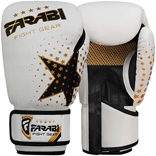 Farabi Guantes de boxeo Niñas 6 onzas Farabi Guantes de boxeo Niñas 6 onzas