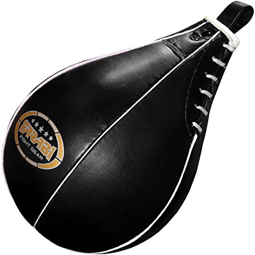 FARABI Leather Speed Ball Black Muay Thai MMA Material Arts Speed Ball MMA Speed Ball Workout Speed Ball Training Speed Ball Punching Speed Ball Boxing Speedball Punching Workout Speed Ball