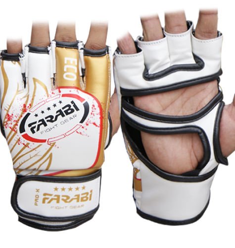 Farabi MMA Fighter Gloves Tapout Synthetic Leather Series for Muai Thai, Martial Arts, Kickboxing UFC Cage Grappling Training Sparring Workout Punching Sessions. (Small) Farabi MMA Fighter Gloves Tapout Synthetic Leather Series for Muai Thai, Martial Arts, Kickboxing UFC Cage Grappling Training Sparring Workout Punching Sessions. (Small)