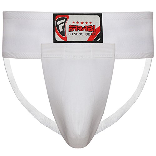 FARABI Muay Thai Fitness Groin Protector Groin Guard Boxing Groin Guard (M)