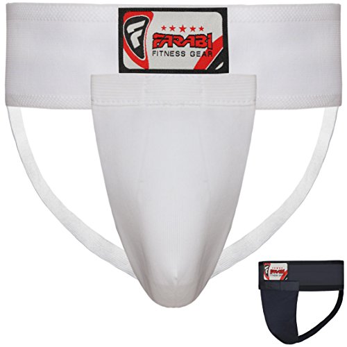 FARABI Muay Thai Fitness Groin Protector Groin Guard Boxing Groin Guard (M)