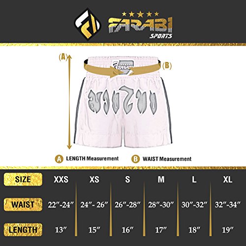 Farabi Muay Thai Shorts Kickboxing Pink Boxing Trunks Kids to Adult (M) Farabi Muay Thai Shorts Kickboxing Pink Boxing Trunks Kids to Adult (M)