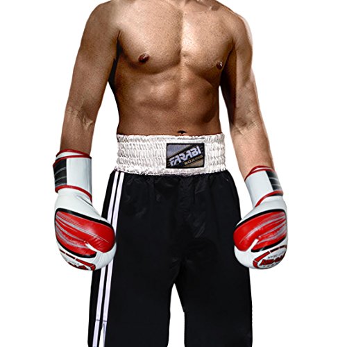 Farabi Pro Boxing Shorts for Boxing Training Punching, Sparring Fitness Gym Clothing Fairtex jiu Jitsu MMA Muay Thai Kickboxing Equipment Trunks (Black, Medium)