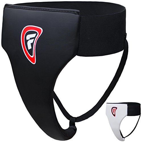 Farabi Sports Female Ladies Groin Guard Protector Kick Boxing Mix Martial Arts Womens (Black, L/XL)