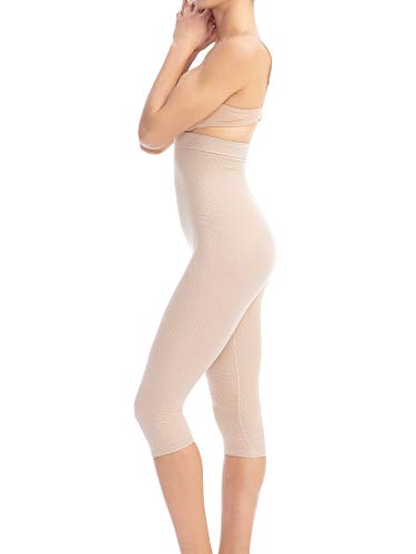 Farmacell 123 (Carne, M/L) Faja Pantalon con Cintura Alta Que Cubre hasta la Pantorrilla, con Efecto masajeador Farmacell 123 (Carne, M/L) Faja Pantalon con Cintura Alta Que Cubre hasta la Pantorrilla, con Efecto masajeador
