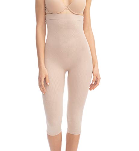 Farmacell 123 (Carne, M/L) Faja Pantalon con Cintura Alta Que Cubre hasta la Pantorrilla, con Efecto masajeador Farmacell 123 (Carne, M/L) Faja Pantalon con Cintura Alta Que Cubre hasta la Pantorrilla, con Efecto masajeador