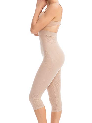 Farmacell 323 (Carne, M/L) Pantalon hasta la Pantorrilla con Talle Alto, Moldeador, Anti-Celulitis y con Efecto Push-up Farmacell 323 (Carne, M/L) Pantalon hasta la Pantorrilla con Talle Alto, Moldeador, Anti-Celulitis y con Efecto Push-up