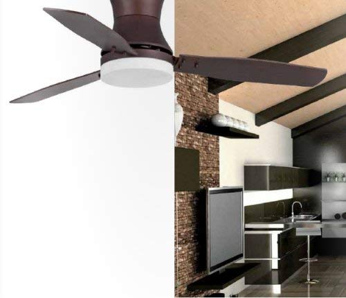 Faro Barcelona 33386 - TONSAY Ventilador de techo con luz marrón 3 palas diametro 1320mm con mando a distancia