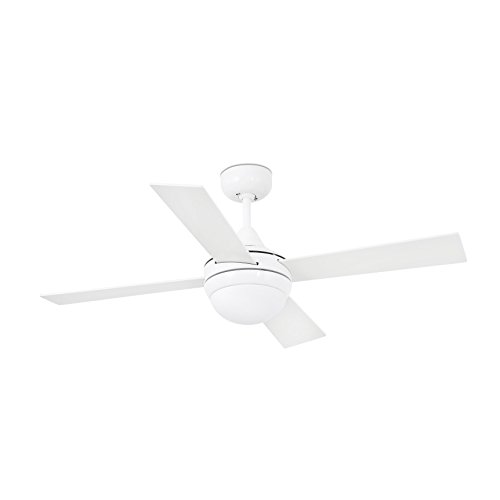 Faro Barcelona 33698 - MINI ICARIA Ventilador de techo con luz ø107 Blanco 2xe14 20w 4 Palas