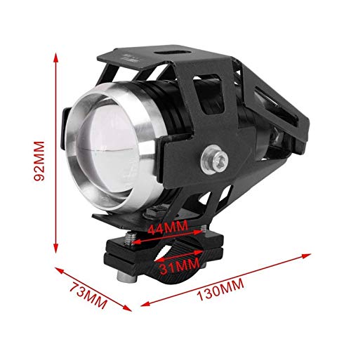 Faros de la Motocicleta CREE U5 DRL Niebla Lámparas de conducción Luces Luces de señal Fog Fog Punto LUZ 12V 125W 3000LMW U5 DRL Stud Street Bike (Color : 2PCS)