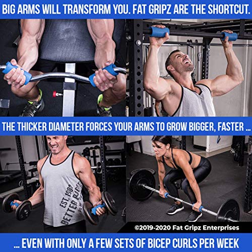 Fat Gripz - La Forma mas Simple y comprobada de Obtener bíceps y antebrazos mas Grandes de Forma rápida (diámetro Externo de 5,7cm) (Utilizado por Muchos Jugadores de la NFL) Fat Gripz - La Forma mas Simple y comprobada de Obtener bíceps y antebrazos mas Grandes de Forma rápida (diámetro Externo de 5,7cm) (Utilizado por Muchos Jugadores de la NFL)