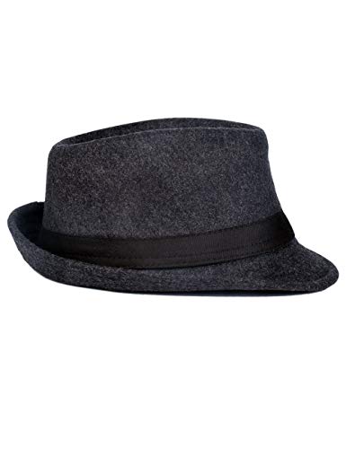 FBBULES Elegante Sombrero de Jazz Sombrero Fieltro Panamá ala Ancha Hat Fedora Sombreros de Sombrerera Sombreros de Vestir Trilby Cap para Viaje Fiesta Boda Viaje de Hombres Mujers