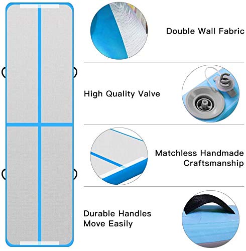FBSPORT Airtrack 10cm Espeso Colchoneta Largo 3M Inflable de airtrack Gimnasia,Tumbling Gimnasia Entrenamiento Tapete FBSPORT Airtrack 10cm Espeso Colchoneta Largo 3M Inflable de airtrack Gimnasia,Tumbling Gimnasia Entrenamiento Tapete