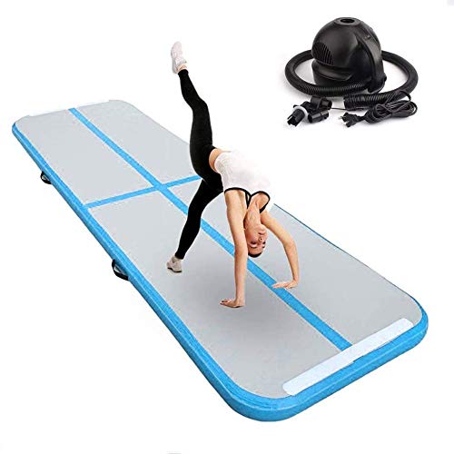 FBSPORT Airtrack 10cm Espeso Colchoneta Largo 3M Inflable de airtrack Gimnasia,Tumbling Gimnasia Entrenamiento Tapete