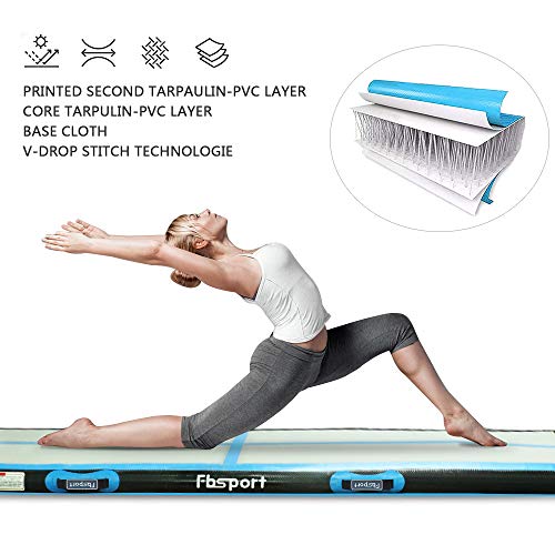 FBSPORT Airtrack 20cm Espesor 5M airtrack Gimnasia Colchoneta Inflable, Tumbling Gimnasia Aire Pista Alfombrillas FBSPORT Airtrack 20cm Espesor 5M airtrack Gimnasia Colchoneta Inflable, Tumbling Gimnasia Aire Pista Alfombrillas