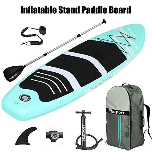 FBSPORT Tabla Sup Hinchable, Tabla de Surf Hinchable, Tabla Inflable de Paddle Surf, Sup Kit con Remo de Aluminio+Accesorios Completos | Medidas: 300×76×15cm