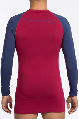 FC Barcelona - Camiseta térmica para hombre (talla de adulto), Hombre, color azul, tamaño S/M