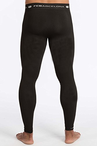 FC Barcelona - Pantalón térmico para hombre (talla de adulto), Hombre, color Negro , tamaño S/M