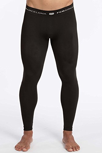 FC Barcelona - Pantalón térmico para hombre (talla de adulto), Hombre, color Negro , tamaño S/M