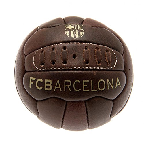 FCB FC Barcelona - Balón oficial modelo retro Heritage tamaño mini (Talla 1) (Marrón) FCB FC Barcelona - Balón oficial modelo retro Heritage tamaño mini (Talla 1) (Marrón)