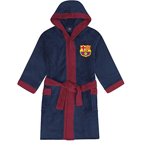 FCB FC Barcelona - Batín con Forro Polar y Capucha para Hombre - Producto Oficial - Azul - Mediana FCB FC Barcelona - Batín con Forro Polar y Capucha para Hombre - Producto Oficial - Azul - Mediana