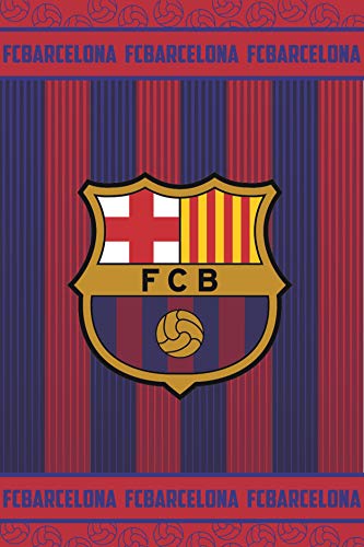 FCB FC Barcelona Manta Polar, 100% Poliester, Azulgrana, 100 x 150 cm FCB FC Barcelona Manta Polar, 100% Poliester, Azulgrana, 100 x 150 cm