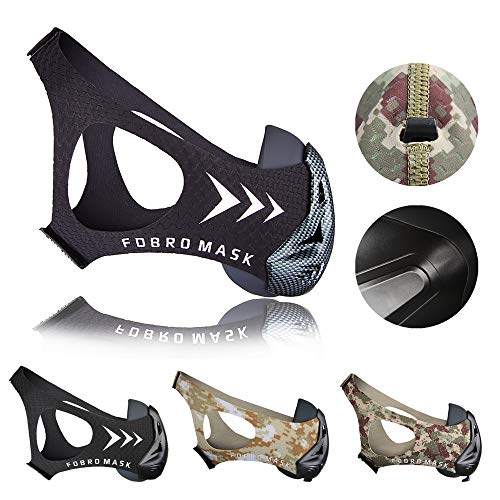 FDBRO Máscaras máscaras de Deportes, Estilo Negro, máscara;scara para Entrenamiento y acondicionamiento de Gran altitud, máscara scara Deportiva 2.0 (Fibra de Carbono, Large(>100kg)) FDBRO Máscaras máscaras de Deportes, Estilo Negro, máscara;scara para Entrenamiento y acondicionamiento de Gran altitud, máscara scara Deportiva 2.0 (Fibra de Carbono, Large(>100kg))
