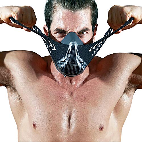 FDBRO Máscaras máscaras de Deportes, Estilo Negro, máscara;scara para Entrenamiento y acondicionamiento de Gran altitud, máscara scara Deportiva 2.0 (Fibra de Carbono, Large(>100kg)) FDBRO Máscaras máscaras de Deportes, Estilo Negro, máscara;scara para Entrenamiento y acondicionamiento de Gran altitud, máscara scara Deportiva 2.0 (Fibra de Carbono, Large(>100kg))