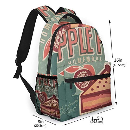 FDFCSD Mochilas Escolares Anuncio de Pastel de Frutas casero Mochila Hombre Mujer Casual Mochila para Portatil 14 Pulgadas Mochila Universidad Resistente Mochila Instituto FDFCSD Mochilas Escolares Anuncio de Pastel de Frutas casero Mochila Hombre Mujer Casual Mochila para Portatil 14 Pulgadas Mochila Universidad Resistente Mochila Instituto