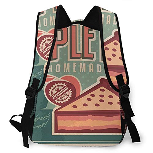 FDFCSD Mochilas Escolares Anuncio de Pastel de Frutas casero Mochila Hombre Mujer Casual Mochila para Portatil 14 Pulgadas Mochila Universidad Resistente Mochila Instituto FDFCSD Mochilas Escolares Anuncio de Pastel de Frutas casero Mochila Hombre Mujer Casual Mochila para Portatil 14 Pulgadas Mochila Universidad Resistente Mochila Instituto