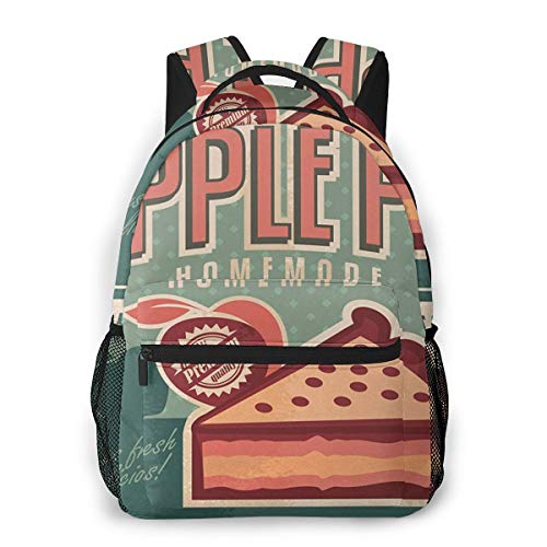 FDFCSD Mochilas Escolares Anuncio de Pastel de Frutas casero Mochila Hombre Mujer Casual Mochila para Portatil 14 Pulgadas Mochila Universidad Resistente Mochila Instituto FDFCSD Mochilas Escolares Anuncio de Pastel de Frutas casero Mochila Hombre Mujer Casual Mochila para Portatil 14 Pulgadas Mochila Universidad Resistente Mochila Instituto
