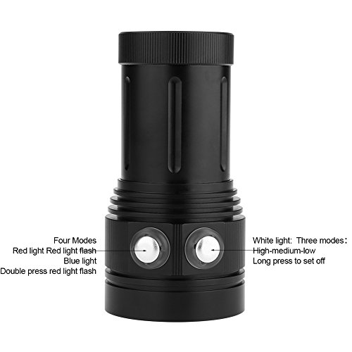Fdit 15 x L2 Brillante LED Linterna de Buceo Antorcha de Aluminio Sumergible Impermeable Fotografía Video Antorcha Socialme-EU Fdit 15 x L2 Brillante LED Linterna de Buceo Antorcha de Aluminio Sumergible Impermeable Fotografía Video Antorcha Socialme-EU