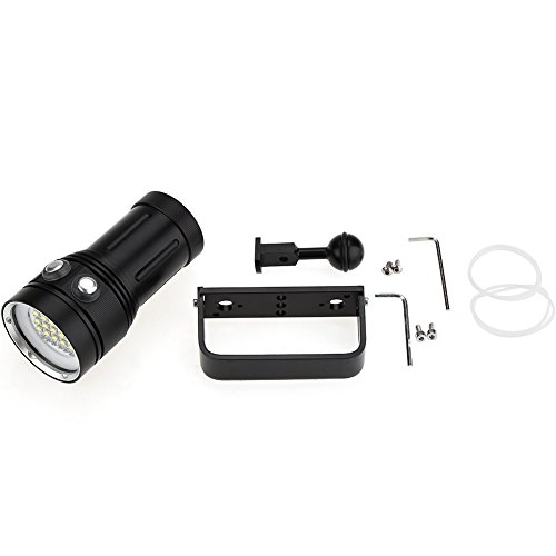 Fdit 15 x L2 Brillante LED Linterna de Buceo Antorcha de Aluminio Sumergible Impermeable Fotografía Video Antorcha Socialme-EU