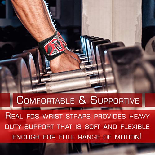 FDS Muñequeras Gym Deportivas para Levantamiento De Pesas Wrist Wraps par para Hombre Y Mujer Ideal Gimnasio Muñequera para Hacer Ejercicio, Calistenia, Musculacion, Halterofilia