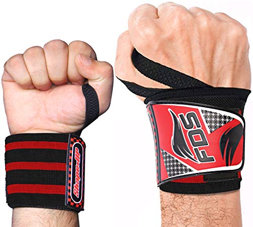 FDS Muñequeras Gym Deportivas para Levantamiento De Pesas Wrist Wraps par para Hombre Y Mujer Ideal Gimnasio Muñequera para Hacer Ejercicio, Calistenia, Musculacion, Halterofilia