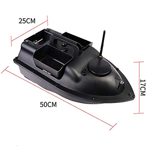 FDYD RC Pesca Bait Boat 2kg Cargando 3 Piezas de Tanques con Motores Dobles Barco de Cebo de Pescado, 500 m / 1640 pies Control Remoto de Cebo Pesca en Barco (5200mAh / 12000mAh),5200mah