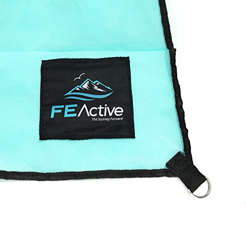 FE Active Manta de Playa Anti Arena - Extra Grande Alfombra Resistente a la Arena Resistente al Agua Manta Grande para Exteriores Picnic Bolsa de Transporte Ligera y Compacta | Diseñada en California