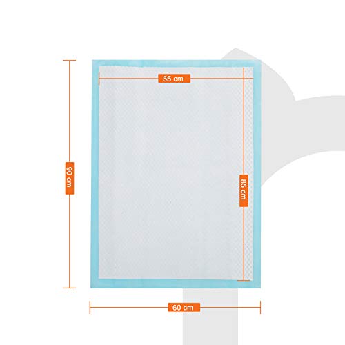 FEANDREA 100 Unidades Empapadores Toallitas Pañales Almohadillas de Entrenamiento para Mascotas Absorbente 90 x 60 cm PTD90B FEANDREA 100 Unidades Empapadores Toallitas Pañales Almohadillas de Entrenamiento para Mascotas Absorbente 90 x 60 cm PTD90B