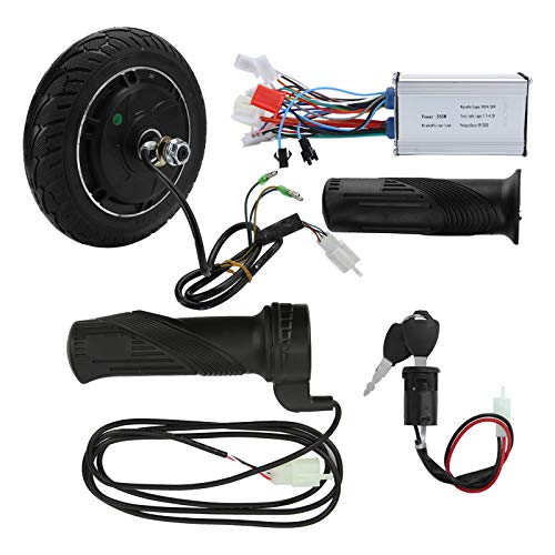 FEBT Juego de conversión de Scooter eléctrico, Kit de Motor de Cubo sin escobillas de Rueda de Metal de 24 V 350 W para Scooter eléctrico DIY de 8 Pulgadas