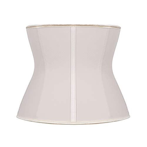 FeelinGirl 9 Aceros Deshuesados Látex Corsé de Entrenamiento Transpirable para Mujer Faja Lumbar Beige Cintura 94-100cm(4XL/Talla 48) FeelinGirl 9 Aceros Deshuesados Látex Corsé de Entrenamiento Transpirable para Mujer Faja Lumbar Beige Cintura 94-100cm(4XL/Talla 48)