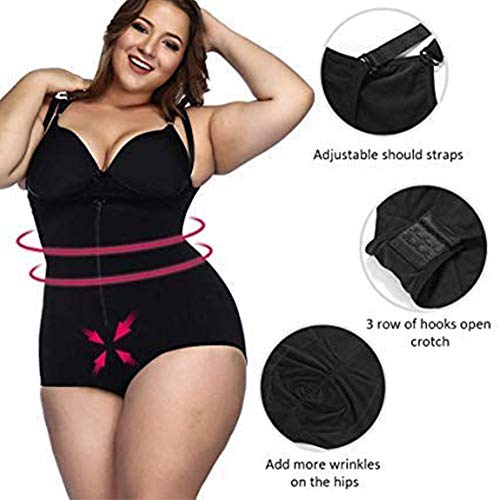 FeelinGirl Mujer Faja Reductora con Cinta Ajustable Corsé Bustier Ajustable Cremallera Shapewear Corset Waist Trainer Negro XL/Talla 42-44 FeelinGirl Mujer Faja Reductora con Cinta Ajustable Corsé Bustier Ajustable Cremallera Shapewear Corset Waist Trainer Negro XL/Talla 42-44