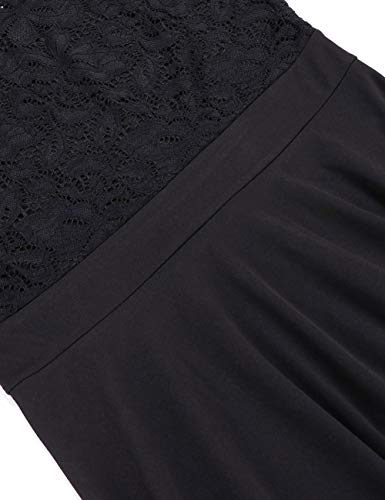 FeelinGirl Mujer Vestido de Noche Encaje Largo Traje Talla Extra Grande Cóctel un Hombro con Cinturilla Negro 4XL/Talla 52-54 FeelinGirl Mujer Vestido de Noche Encaje Largo Traje Talla Extra Grande Cóctel un Hombro con Cinturilla Negro 4XL/Talla 52-54